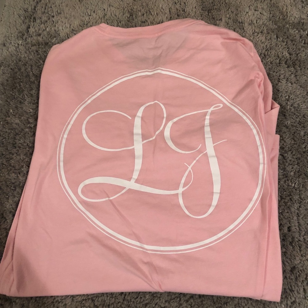 Long sleeve pink Lauren James logo tee